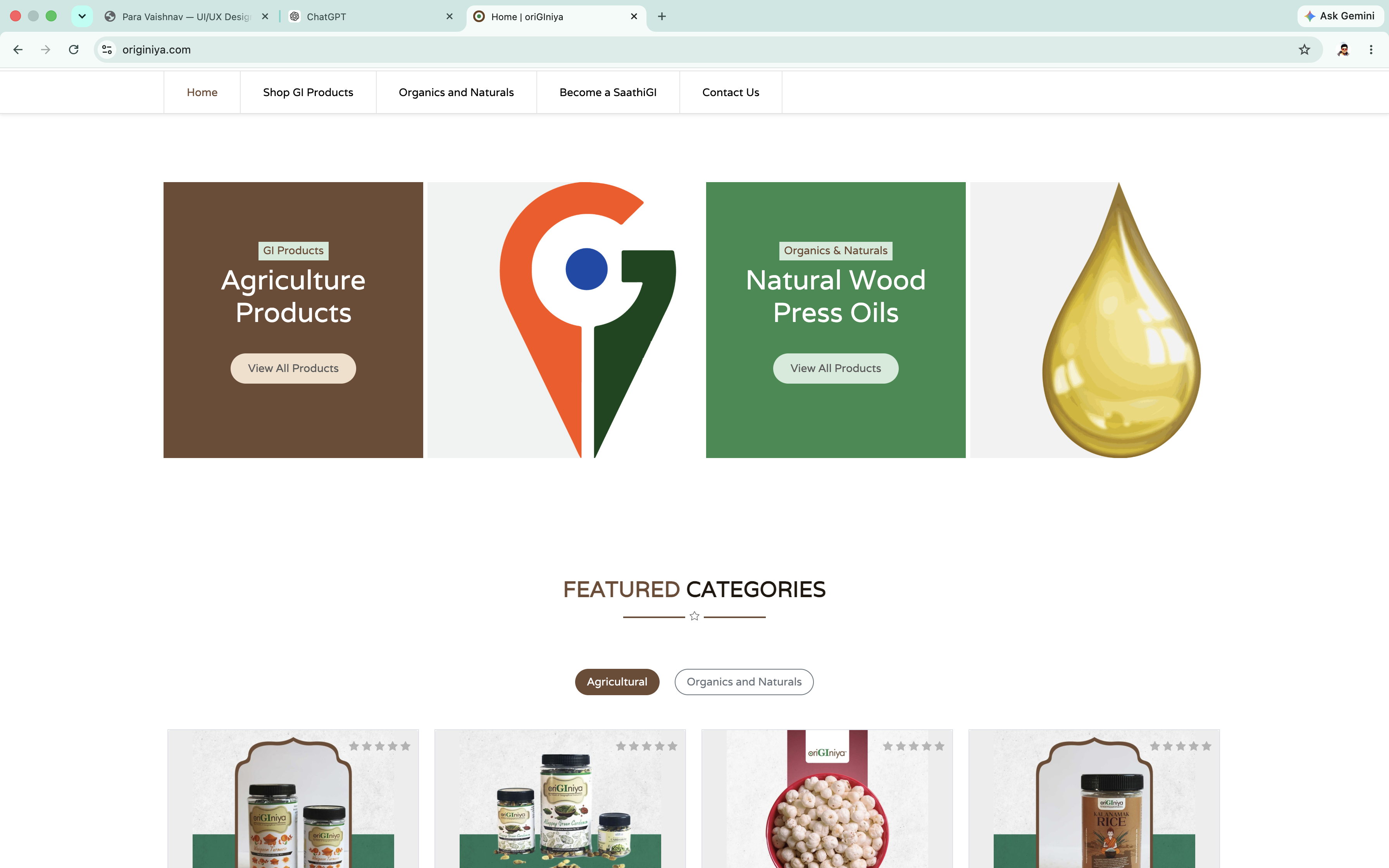 Homepage screenshot